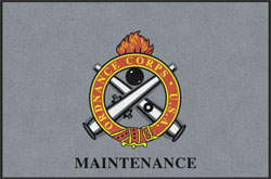 4' x 6 (45" x 69") Digiprint HD ORDNANCE CORPS   Indoor Logo mat