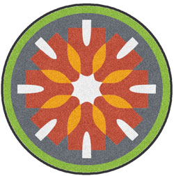 3' Round (35" inches) Digiprint HD Custom Shape HCI Indoor Logo Mat