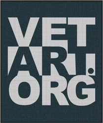 5' x 6' (58" x 70") Waterhog Inlay VETART Indoor / Outdoor Logo Mat