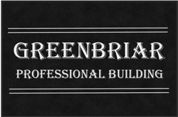 4' x 6'(45" x 69") Digiprint HD GREENBRIAR Indoor Logo Mat