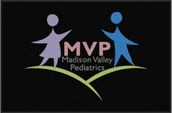 4' x 6 (45" x 69") Waterhog Impressions HD MADISON VALLEY PEDIATRICS   Indoor Logo mat