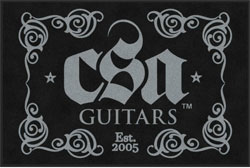 4' x 6'(45" x 69") Digiprint HD CSA GUITARS Indoor Logo Mat