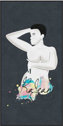 4' x 8'(45" x 95") Digiprint HD RAJEAN BEAUTY Indoor Logo Mat
