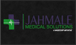 3' x 5' (34" x 58") Digiprint HD JAHMALE Indoor Logo Mat