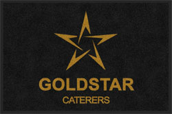 2 'x 3' (24" x 35") Digiprint HD GOLDSTAR CATERERS  Indoor Logo Mat