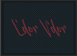3' x 4' (34" x 45.5") Superscrape Impressions L'DOR V'DOR  Rubber Logo Mat