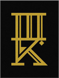6' x 8' (70" x 96") Waterhog Impressions HD THREE KINGS TATTOO   Indoor/Outdoor Logo Mat