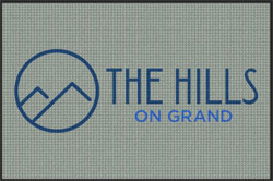 4' x 6' (45" x 69") Waterhog Inlay THE HILLS Indoor /Outdoor Logo Mat
