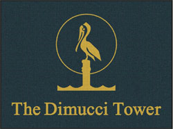 6' x 8' (70" x 95" ) Waterhog Inlay DIMUCCI  Indoor/Outdoor Logo Mat