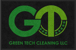 2 'x 3' (24" x 35") Digiprint HD GREEN TECH CLEANING Indoor Logo Mat