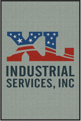 4' x 6' (45" x 69") Waterhog Inlay XL INDUSTRIAL SERVICES  Indoor /Outdoor Logo Mat
