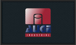 3' x 5' (35" x 56") Superscrape Impressions AUGE  Rubber Logo Mat