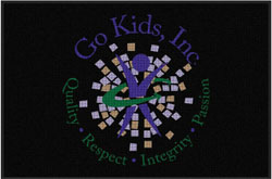 4' x 6'(45" x 69") Waterhog Impressions HD GO KIDS 2 Indoor/Outdoor Logo Mat