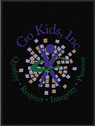 3' x 4' (35" x 45") Waterhog Impressions HD GO KIDS 2 Indoor-Outdoor Logo Mat