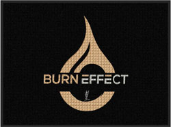 3' x 4' (35" x 45") Waterhog Impressions HD BURN EFFECT  Indoor-Outdoor Logo Mat