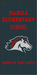 6' x 12' (70" x 142") Waterhog Inlay  DAGGETT SCHOOL  Indoor | Outdoor Logo Mat