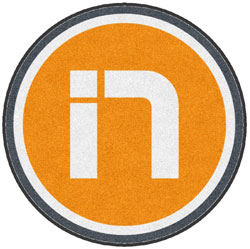 3' Round (35" inches) Digiprint HD Custom Shape INVITE NETWORKS  Indoor Logo Mat