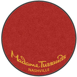 6' Round (68" inches) Digiprint HD Custom Shape MADAME TUSSAUDS Indoor Logo Mat