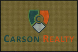 4' x 6' (45" x 69") Waterhog Inlay CARSON REALTY  Indoor /Outdoor Logo Mat