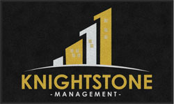 3' x 5' (35" x 59") Digiprint HD KNIGHTSTONE Indoor Logo Mat