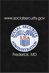 4' x 6'(45" x 69") Digiprint HD SOCIAL SECURITY ADMINISTRATION  Indoor Logo Mat