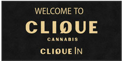 3' x 6' (35" x 69") Digiprint HD CLIQUE 1 Indoor Logo Mat