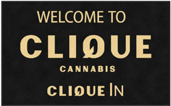 5' x 8' (58" x 95") Digiprint HD CLIQUE 1 Indoor Logo mat