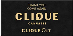 3' x 6' (35" x 69") Digiprint HD CLIQUE 2 Indoor Logo Mat