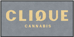 3' x 6' (35" x 69") Digiprint HD CLIQUE 3 Indoor Logo Mat