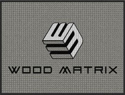 3' x 4' (35" x 45") Waterhog Impressions HD WOOD MATRIX Indoor-Outdoor Logo Mat