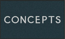 3' x 5 (35" x 59") Waterhog Inlay CONCEPTS  Indoor/Outdoor Logo Mat