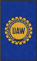 3' x 5' (35" x 59") Digiprint HD UAW LOCAL 2999 Indoor Logo Mat