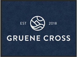 3' x 4' (35" x 47") Digiprint HD GRUENE CROSS  Indoor Logo Mat