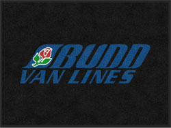 3' x 4' (35" x 47") Digiprint HD BUDD VAN LINES Indoor Logo Mat
