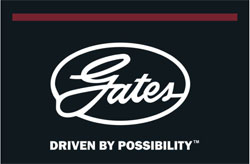2' x 3' (21" x 33") Floor Impressions GATES  Rubber Logo Mat