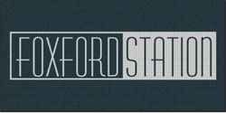 4' x 8'(45" x 95") Waterhog Inlay FOXFORD STATION   Indoor/Outdoor Logo Mat