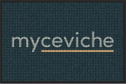 2 'x 3' (24" x 35") Waterhog Inlay  MY CEVICHE  Indoor/Outdoor Logo Mat