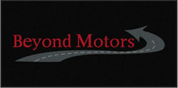 4' x 8' (45" x 95") Waterhog Impressions HD BEYOND MOTORS  Indoor/ Outdoor Logo Mat