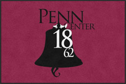 4' x 6'(45" x 69") Digiprint HD PENN CENTER   Indoor Logo Mat