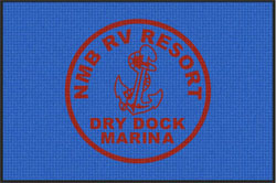 4' x 6' (45" x 69") Waterhog Inlay NMB RV RESORT Indoor /Outdoor Logo Mat