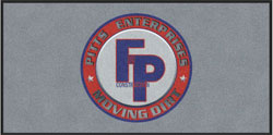 3' x 6' (35" x 69") Digiprint HD F AND P CONSTRUCTION Indoor Logo Mat