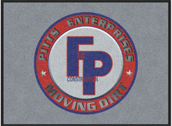 3' x 4' (35" x 47") Digiprint HD F AND P CONSTRUCTION Indoor Logo Mat