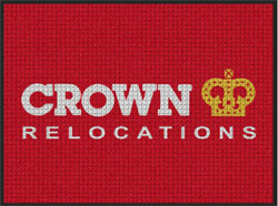 3' x 4' (35" x 45") Waterhog Impressions HD CROWN RELOCATIONS    Indoor-Outdoor Logo Mat