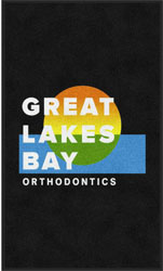 3' x 5' (35" x 59") Digiprint HD GLBO  Indoor Logo Mat