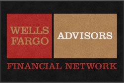 4' x 6'(45" x 69") Digiprint HD WELLS FARGO ADVISORS  Indoor Logo Mat