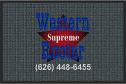 2' x 3' ( 22" x 35") Waterhog Impressions HD WESTERN SUPREME ROOTER   Indoor/Outdoor logo mat