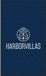 3' x 5' (35" x 59") Waterhog Impressions HD HARBOR VILLAS   Indoor/Outdoor Logo Mat