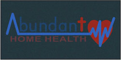 6' x 12' (70" x 142") Waterhog Inlay  ABUNDANT HOME HEALTH   Indoor | Outdoor Logo Mat