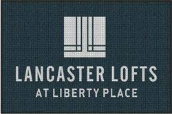 4' x 6' (45" x 69") Waterhog Inlay LANCASTER LOFTS   Indoor /Outdoor Logo Mat