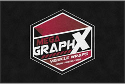 4' x 6'(45" x 69") Digiprint HD MEGA GRAPHX   Indoor Logo Mat